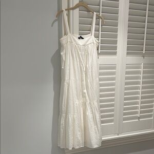 Jenni Kayne White Seersucket Dress